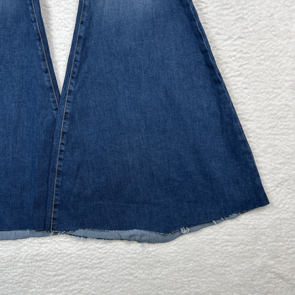 FREE PEOPLE WOMEN'S MID WASH HIGH RISE JUST FLOAT ON FLARE JEANS STRETCH 27R - Picture 2 of 15